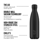 500 ml Stainless Steel Insulated Water Bottle – Leak-Proof, Double-Wall Vacuum Flask (Hot & Cold), BPA-Free, Travel-Ready – Black