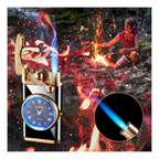 2-in-1 Electric Lighter with Built-in Watch and Rocker Arm