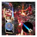 2-in-1 Electric Lighter with Built-in Watch and Rocker Arm