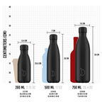500 ml Stainless Steel Insulated Water Bottle – Leak-Proof, Double-Wall Vacuum Flask (Hot & Cold), BPA-Free, Travel-Ready – Black