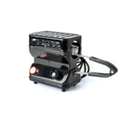 Axooms 3D 360° Electric Charcoal Burner – 1200W, Dual Heating Zones, 5-Level Control + Tongs (Black)