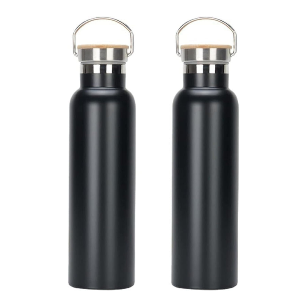 Axooms 500 ml Insulated Stainless-Steel Water Bottle – Leak-Proof, Double-Wall Vacuum Flask (Hot 12h / Cold 24h), BPA-Free – Black