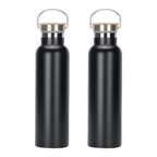 Axooms 500 ml Insulated Stainless-Steel Water Bottle – Leak-Proof, Double-Wall Vacuum Flask (Hot 12h / Cold 24h), BPA-Free – Black