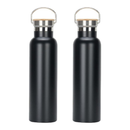 Axooms 500 ml Insulated Stainless-Steel Water Bottle – Leak-Proof, Double-Wall Vacuum Flask (Hot 12h / Cold 24h), BPA-Free – Black