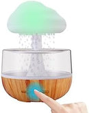 Axooms Cloud Rain Distributor – Raindrop Air Humidifier, Mushroom Waterfall Lamp, Anxiety & Stress Relief, Improves Sleep & Focus, Soothing Sound (Rain Cloud) – Plastic
