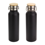 Axooms 500 ml Insulated Stainless-Steel Water Bottle – Leak-Proof, Double-Wall Vacuum Flask (Hot 12h / Cold 24h), BPA-Free – Black