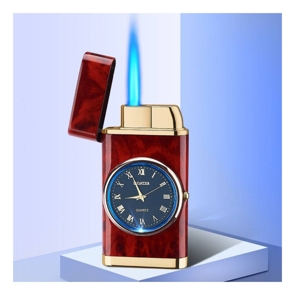 2-in-1 Electric Lighter with Built-in Watch and Rocker Arm