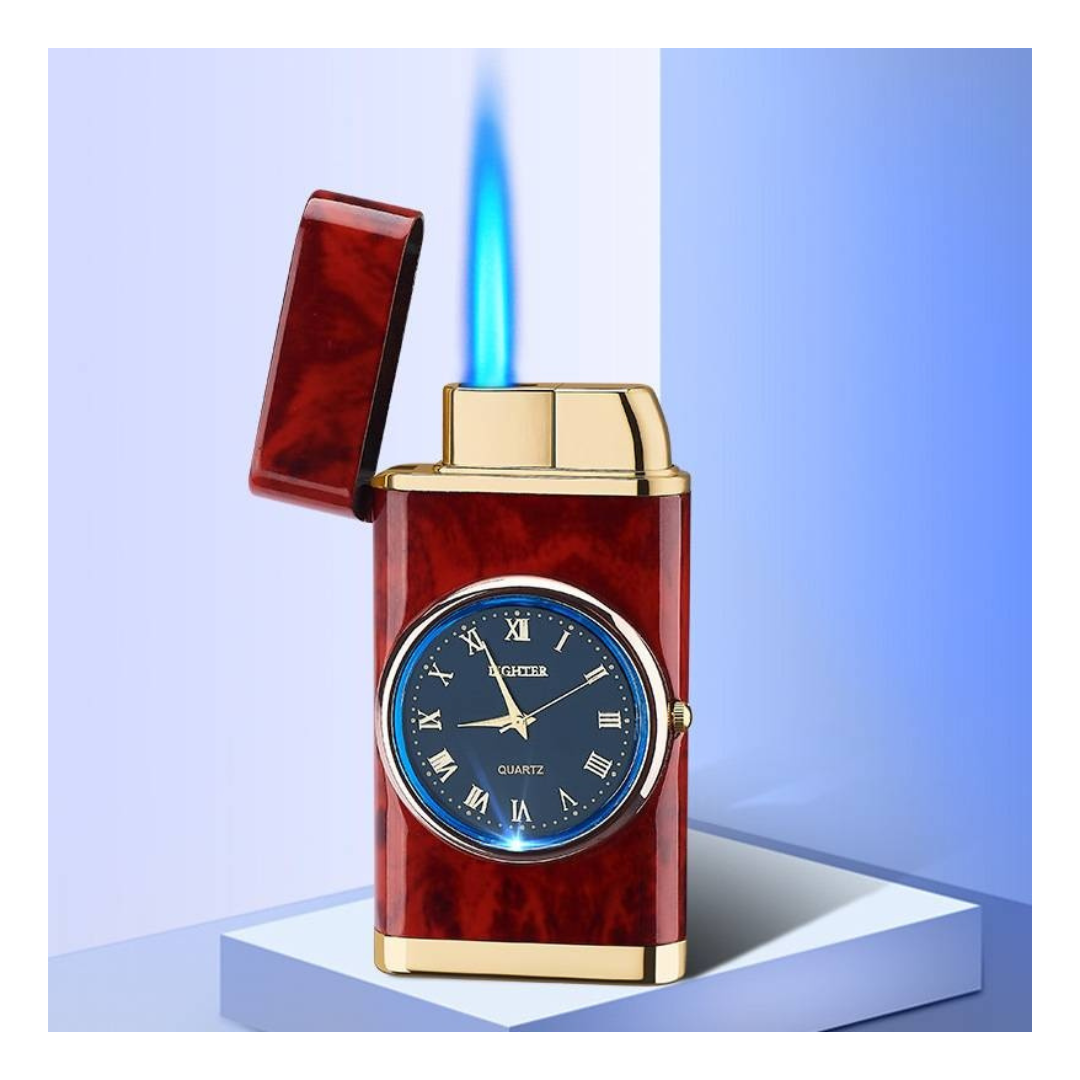 2-in-1 Electric Lighter with Built-in Watch and Rocker Arm