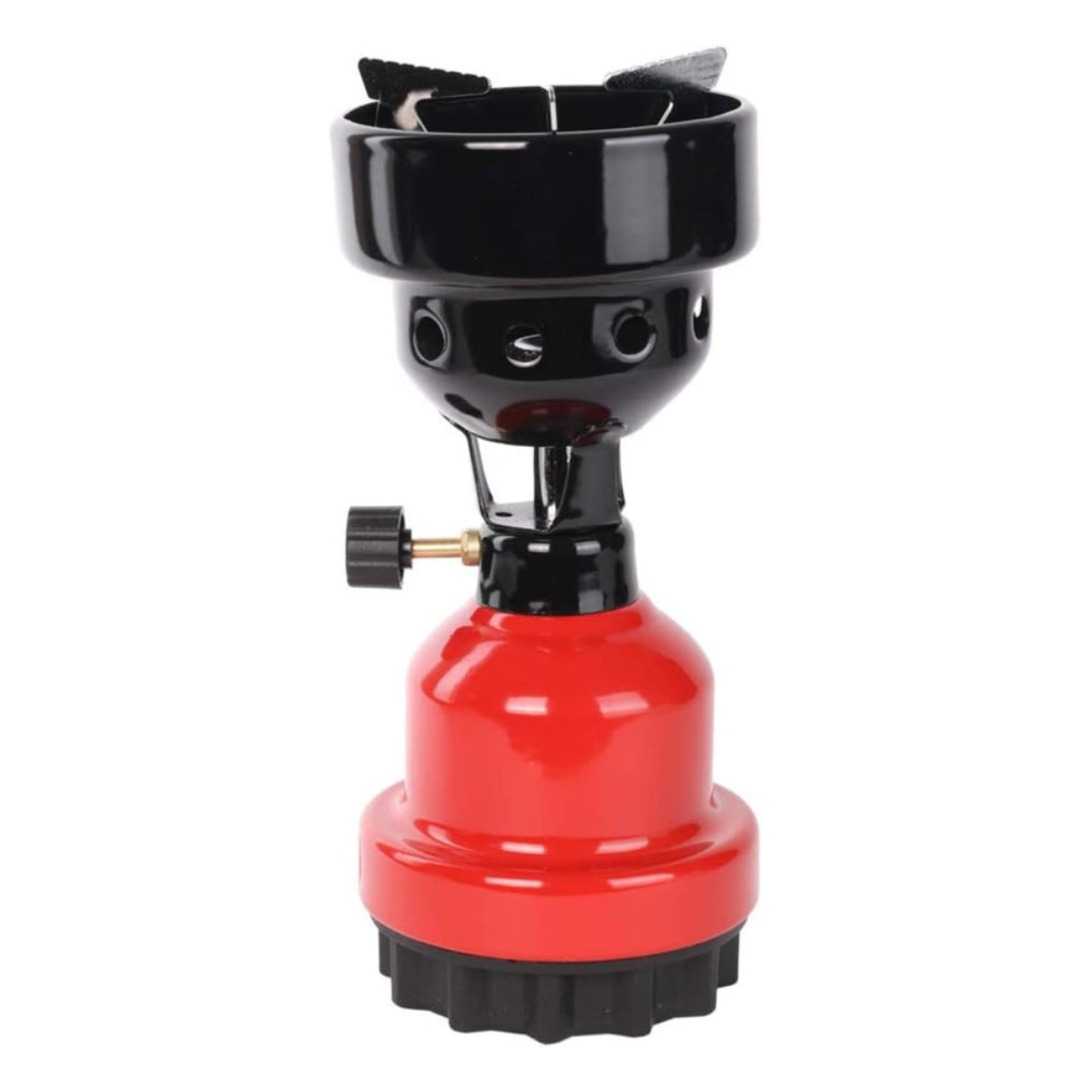 Axooms Portable Hookah Camping Stove – 190g Gas Cartridge Charcoal Burner (Red)