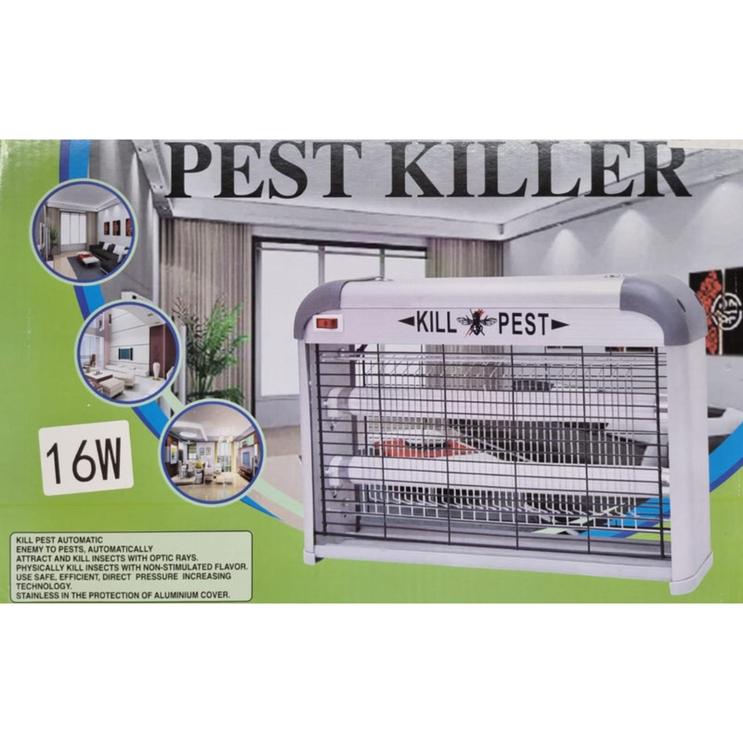 Axooms 16W Electronic Insect Killer – Indoor Bug Zapper with Dual UV Bulbs, Safe Mesh, Hanging Chain & Removable Tray
