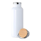Axooms 500 ml Stainless Steel Water Bottle – 18/8, BPA-Free, Leak-Proof Ring Handle (White)