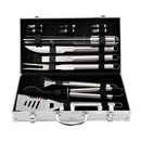 Axooms 19-Piece Stainless Steel BBQ Tool Set with Aluminum Case – Complete Grilling Utensils for Outdoor/Indoor Cooking, Camping & Travel