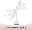 Axooms Hollywood Lighted Makeup Mirror with 9 Dimmable LED Bulbs, 3 Light Colors, Smart Touch Control & 360° Rotation