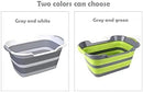 Axooms Foldable Multi-Purpose Pet and Baby Bath Tub, Portable Plastic Laundry Basket and Storage Basin, Lightweight Space-Saving Design, 60 × 40 × 27.5 cm