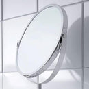 Axooms Wall-Mounted Bathroom Mirror for Shaving and Makeup, 3× Magnification, 170 mm, Stainless Steel