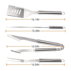 Axooms 19-Piece Stainless Steel BBQ Tool Set with Aluminum Case – Complete Grilling Utensils for Outdoor/Indoor Cooking, Camping & Travel