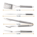 Axooms 19-Piece Stainless Steel BBQ Tool Set with Aluminum Case – Complete Grilling Utensils for Outdoor/Indoor Cooking, Camping & Travel