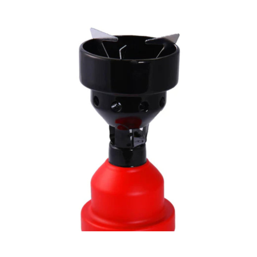 Axooms Portable Hookah Camping Stove – 190g Gas Cartridge Charcoal Burner (Red)