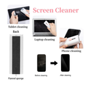 8-in-1 Electronics Cleaning Kit – 7-in-1 Multi-Function Set + Bonus Flannel Cloth | 5 ml Screen Spray, AirPods Cleaning Pen, Keycap Puller, Brushes & Sponge