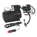 Axooms 12V Air Compressor Pump – Portable 300 PSI Tire Inflator with Gauge & Multi-Nozzle Set (Car, Bike, Inflatables)