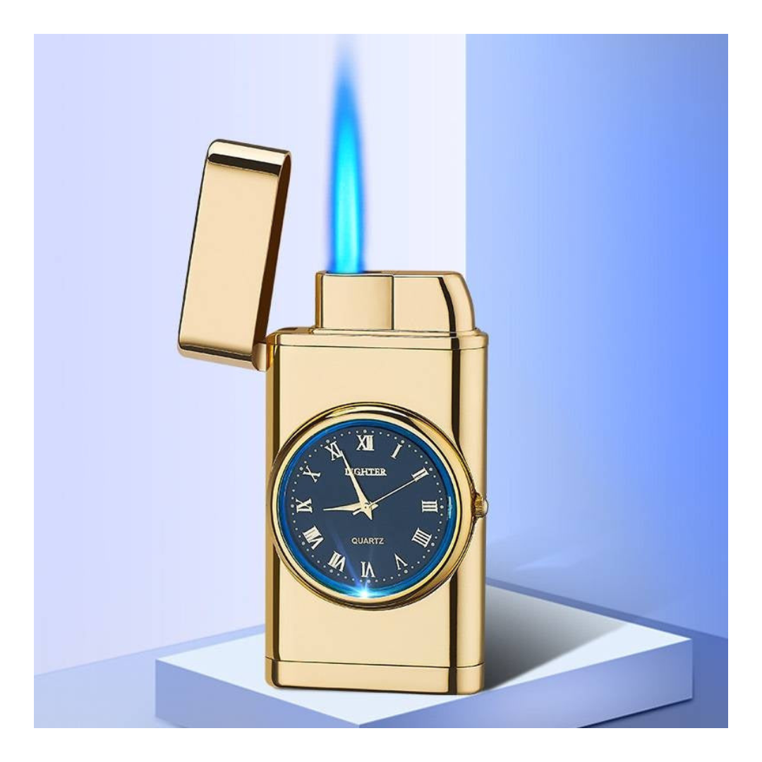 2-in-1 Electric Lighter with Built-in Watch and Rocker Arm