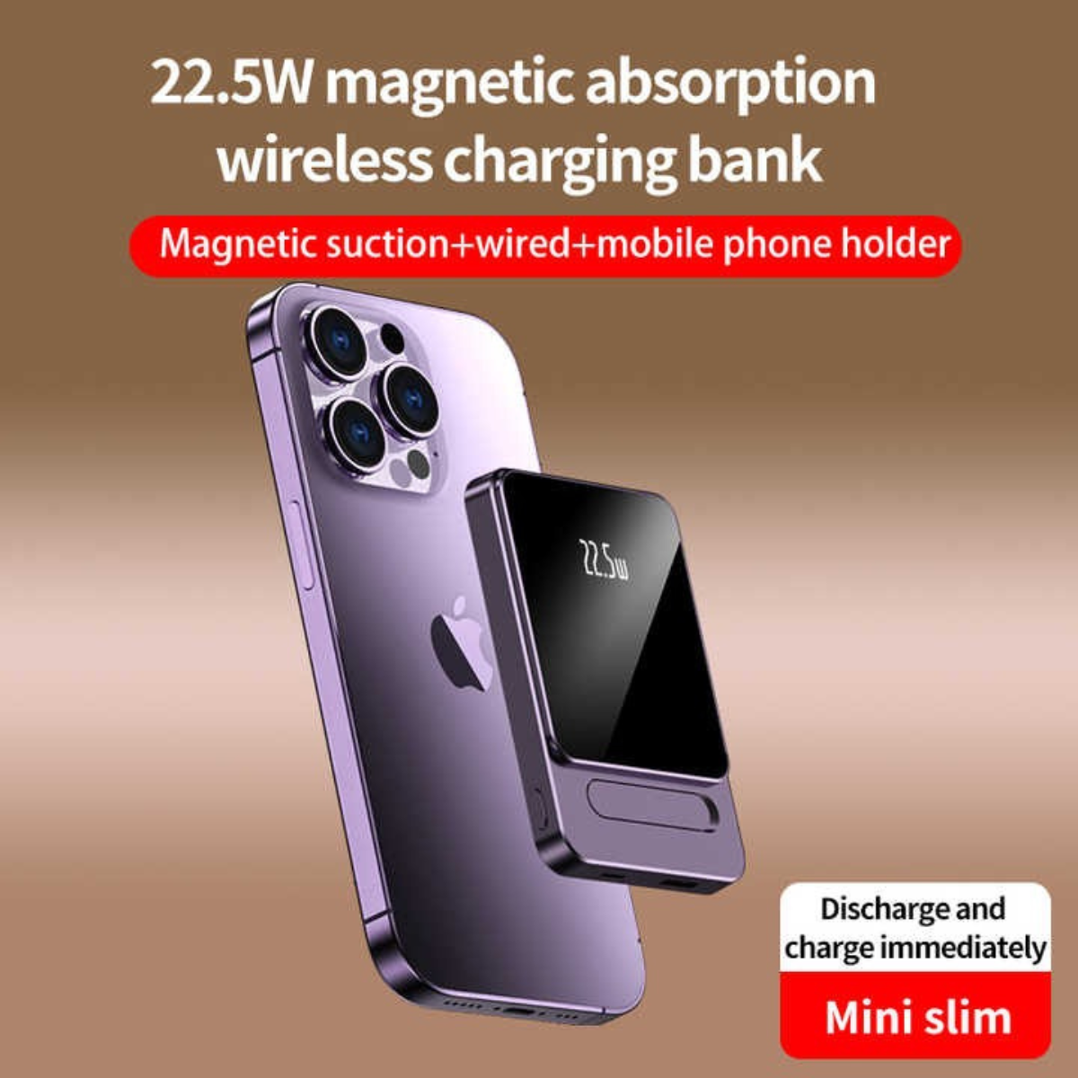 Magnetic Wireless Power Bank for iphone 5000mAh
