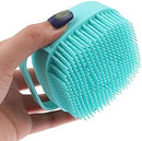 Axooms Silicone Body Exfoliating Brush with Soap Dispenser, Soft Bath Scrubber for Babies, Children, Women, Men and Pets, Multicolor, 1-Pack