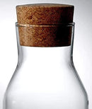Axooms Clear Glass Pitcher 365 (34 oz) with Cork Stopper – Perfect for Hot & Cold Water, Tea/Coffee Maker, Iced Tea, Beverage Pitcher & Serving Drinks (Set of 4, 34 oz)