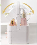 Axooms Clear Acrylic 3-Drawer Storage Box for Vanity, Makeup, Cosmetics and Jewelry, 1 Piece, White