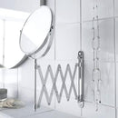 Axooms Wall-Mounted Bathroom Mirror for Shaving and Makeup, 3× Magnification, 170 mm, Stainless Steel