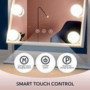 Axooms Hollywood Lighted Makeup Mirror with 9 Dimmable LED Bulbs, 3 Light Colors, Smart Touch Control & 360° Rotation