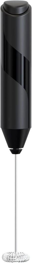 Coconut Electric Handheld Milk Frother with Stainless Steel Stand - Battery Operated Foam Maker & Mini Drink Mixer for Coffee, Frappe, Latte, Matcha & Hot Chocolate