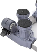 Axoom Adjustable Washing Machine Roller Stand | Universal Heavy-Duty Refrigerator Base Trolley | Multi-Function Anti-Vibration Appliance Base | 360° Locking Swivel Telescopic Wheels