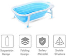 Portable Foldable Baby Bathtub for Infants and Toddlers - Blue