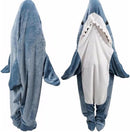 Super Soft Flannel Shark Hoodie for Adults/Kids