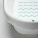 Axooms Lightweight Portable Baby Bathtub for Infants and Toddlers - White/Turquoise