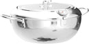Axooms 9.4 Inch / 3.4L Deep Frying Pot – Japanese-Style Tempura Pot with Lid, 304 Stainless Steel, Temperature Control & Oil Drain Rack for Fries, Chicken & More