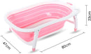 Axooms Portable Foldable Baby Bathtub for Infants and Toddlers - Pink