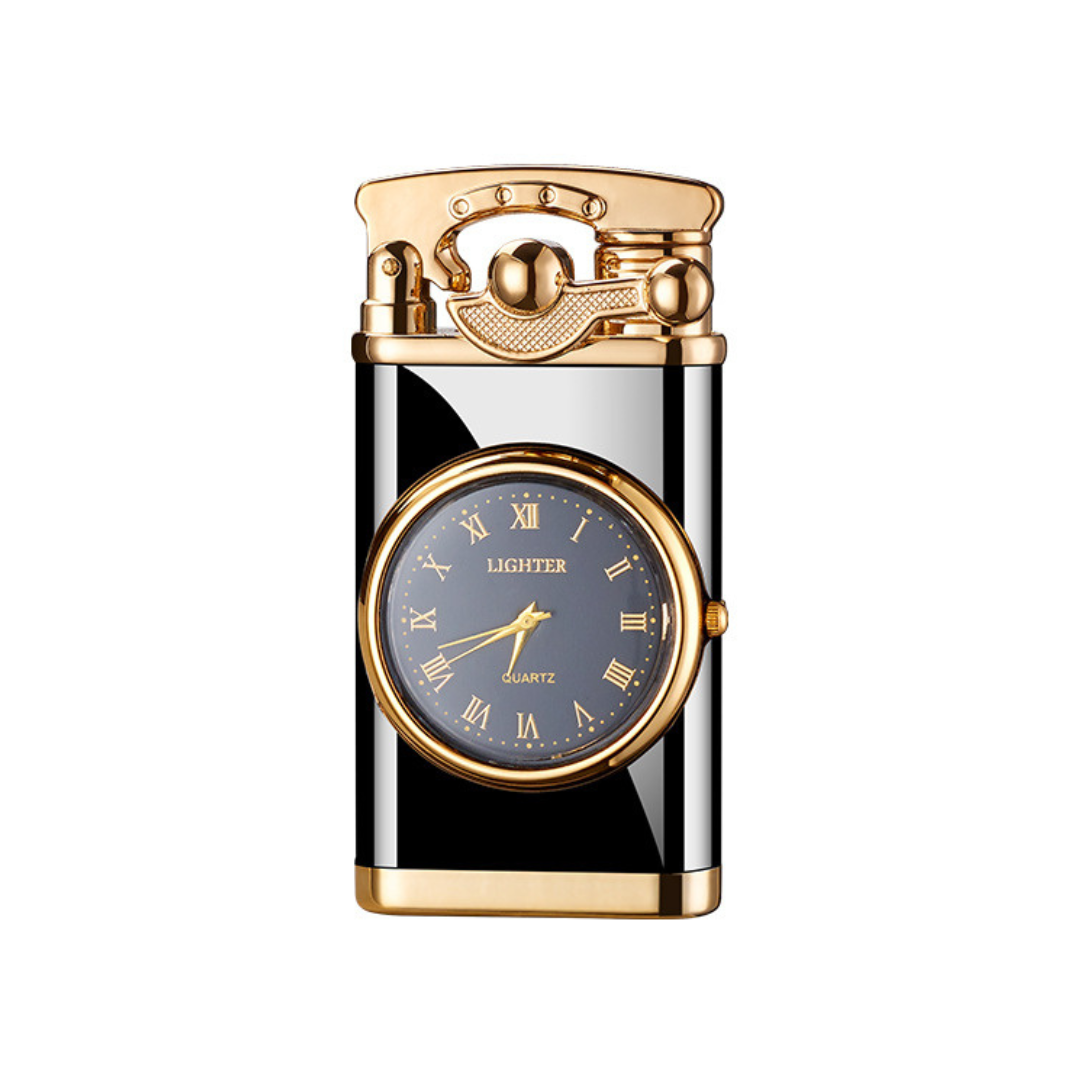 2-in-1 Electric Lighter with Built-in Watch and Rocker Arm