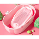 Axooms Foldable Baby Bath Seat – Soft Mesh, Quick-Dry & Non-Slip | Portable Infant Bath Support (0–12 Months)
