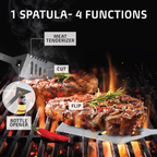 Axooms 19-Piece Stainless Steel BBQ Tool Set with Aluminum Case – Complete Grilling Utensils for Outdoor/Indoor Cooking, Camping & Travel