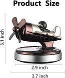 Axooms Solar-Powered Rotating Helicopter Car Air Freshener with Aromatherapy Diffuser, Long-Lasting Cologne Scent, Unique Car Interior Decor Accessory