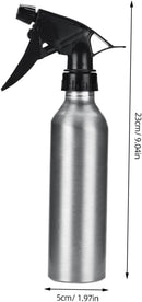 Axooms Refillable Water Spray Bottle - Aluminum Alloy 300ml Silver (Pack of 3)