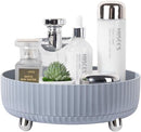 Axooms 360° Rotating Perfume and Makeup Organizer Tray, Large, Ivory White
