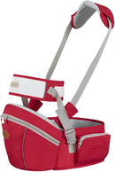Hounsh Gray Baby Hip Seat Carrier with Adjustable Strap, Zipper Pocket, Soft Base, and Large Storage Space (Gray)