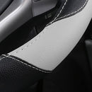 Axooms Leather Steering Wheel Protection Cover , Non-Slip and Breathable Microfiber Protective Cover, Universal Fit for Most Cars (Beige)