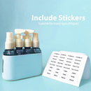 Axooms 4-Piece Silicone Travel Bottle Set, Leakproof TSA-Approved Toiletry Containers