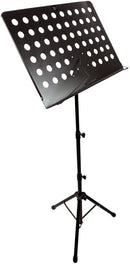 Axooms Orchestral Music Stand G905 Fully Adjustable Black by Windsor | Folding Music Stand with Adjustable Height for Sheet Music, Song Books & Tablet, Portable for Home, School & Rehearsal