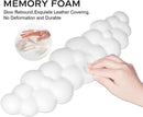 Axooms Memory Foam Keyboard Wrist Rest and Mouse Wrist Support Pad for Laptop and Desktop Use, White