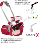 Hounsh Gray Baby Hip Seat Carrier with Adjustable Strap, Zipper Pocket, Soft Base, and Large Storage Space (Gray)